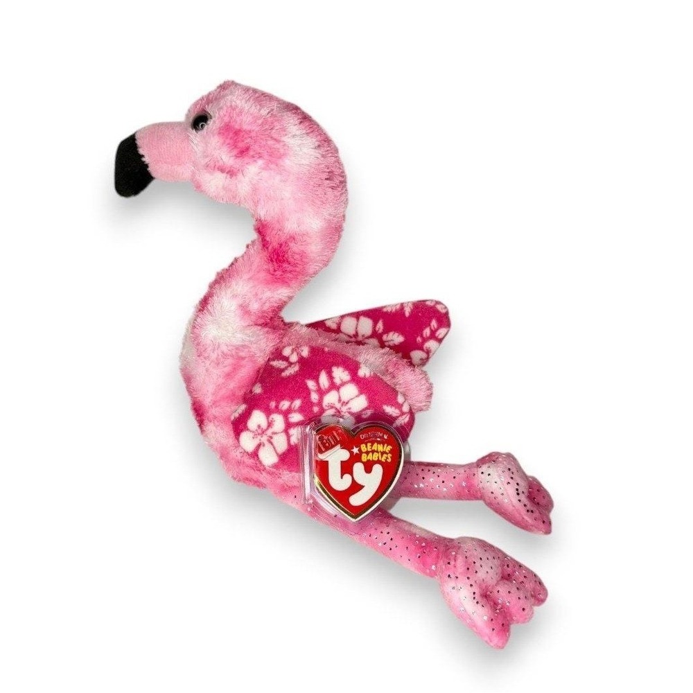 Tiki the Flamingo | Tropical Island Beauty 🌺 | Mint Heart Tag TY Beanie Baby